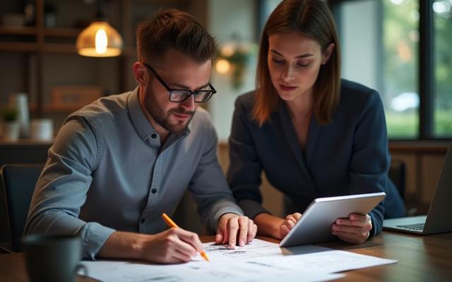 Consultation with a client over a customized cleaning plan