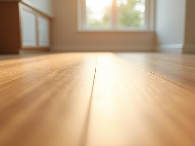 Dust-free, gleaming hardwood floors in a new home